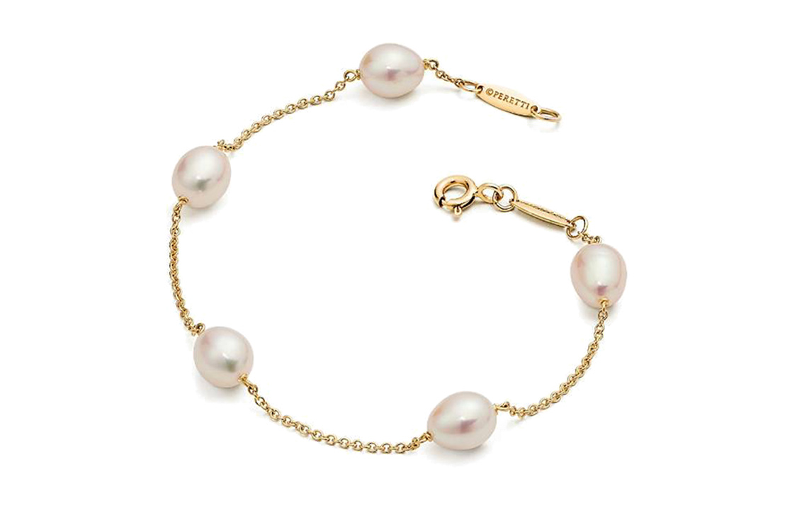 (Women) TIFFANY & CO. 18K Gold Pearl Bracelet for Women - Gold. GRP09640 圖 2
