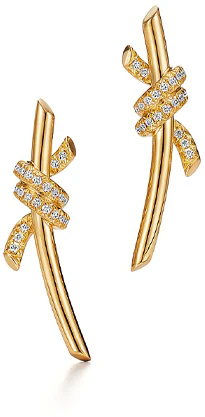 women-tiffany-and-co-18-k-gold-single-row-diamond-double-knot-earrings-for-women-69346472