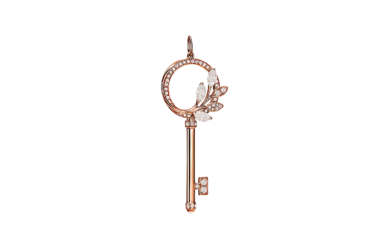 (Women) Tiffany & Co. 18K Rose Gold Diamond Pendant with Openwork Details for Women 66912108