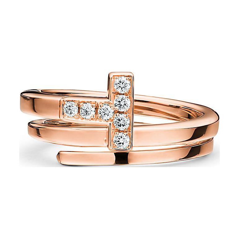 (Women) TIFFANY & CO. 18K Rose Gold Diamond Ring for Women. 60149834