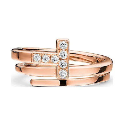 (Women) TIFFANY & CO. 18K Rose Gold Diamond Ring for Women. 60149834