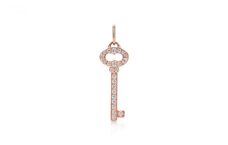 (Women) TIFFANY & CO. 18K Rose Gold Key Pendant Necklace for Women - Rose Gold GRP03316