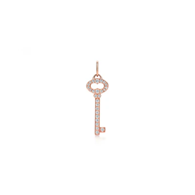 (Women) TIFFANY & CO. 18K Rose Gold Key Pendant Necklace for Women - Rose Gold GRP03316