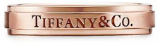 Lookbook (W) Cincin Logo Huruf Tiffany & Co. 18K Emas Mawar untuk Wanita. GRP10914