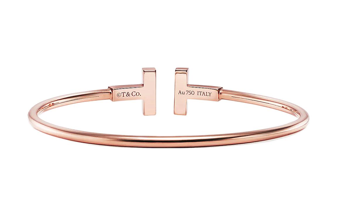 (Women) TIFFANY & CO. 18K Rose Gold Mother-of-Pearl Coil Bracelet for Women - Rose Gold. 63958336 圖 3