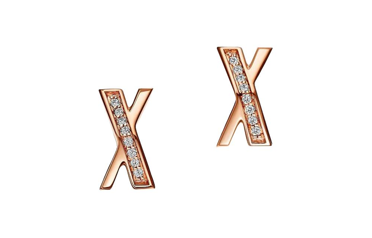 (Women) TIFFANY & CO.  18k Rose Gold Diamond Stud Earrings 67812360 圖 2