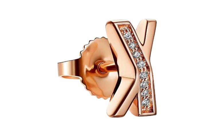 (Women) TIFFANY & CO.  18k Rose Gold Diamond Stud Earrings 67812360 圖 3