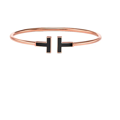 (Women) Tiffany & Co. Open Bangle 18K Gold Plated Zircon Simple Fashion Bracelet. GRP11105