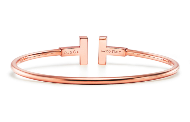 (Women) Tiffany & Co.  Open Bangle 18K Gold Plated Zircon Simple Fashion Bracelet. GRP11105 圖 3