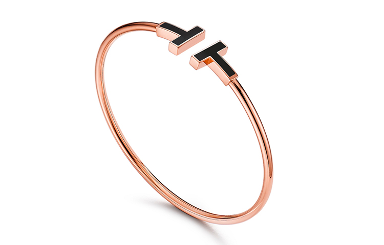 (Women) Tiffany & Co.  Open Bangle 18K Gold Plated Zircon Simple Fashion Bracelet. GRP11105 圖 4