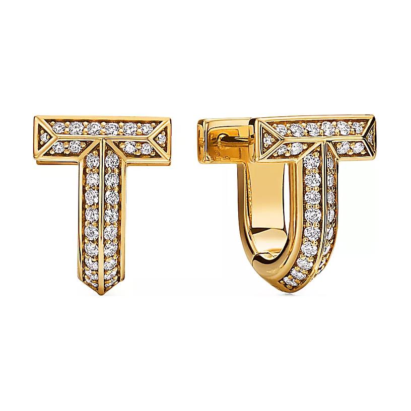 (Women) TIFFANY & CO. Alphabet Design 18K Gold Earrings for Women - Gold 73586100