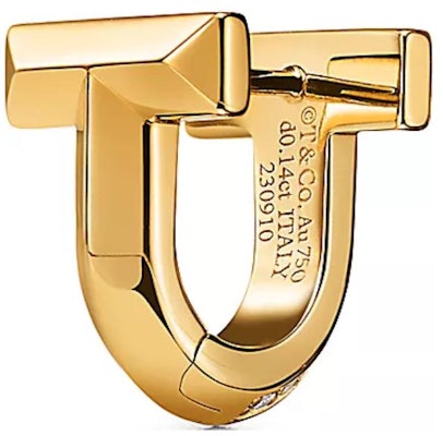 (W) TIFFANY & CO. 字母設計18K金女士耳環 - 金色 73586100 Shop (W) TIFFANY & CO. 字母設計18K金女士耳環 - 金色 73586100