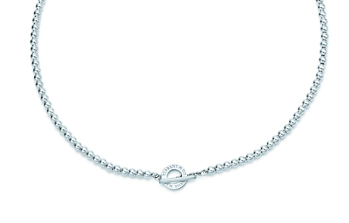 (Women) TIFFANY & CO. Alphabet Engraved 925 Silver Necklace for Women - Silver 31530075