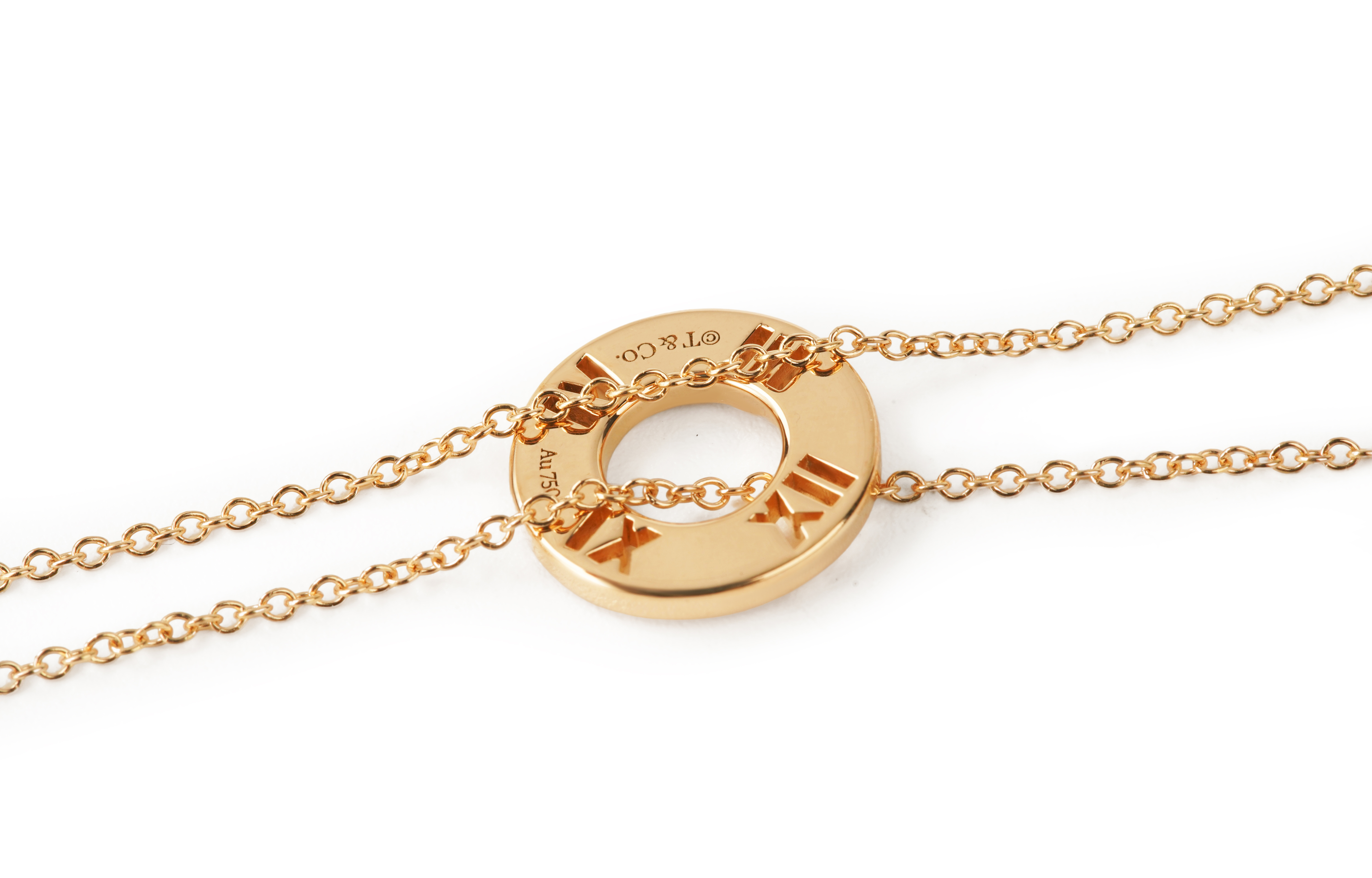 (Women) TIFFANY & CO. Atlas® Rose Gold Diamond Necklace for Women 18K. 30480554 圖 4