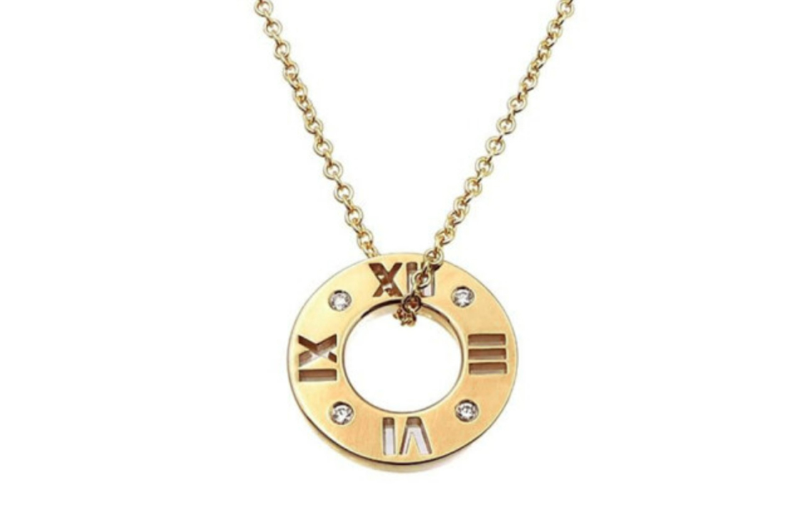 (Women) TIFFANY & CO. Atlas Roman Numeral Pendant Necklace Gold –  Jewelry 34160848 圖 2