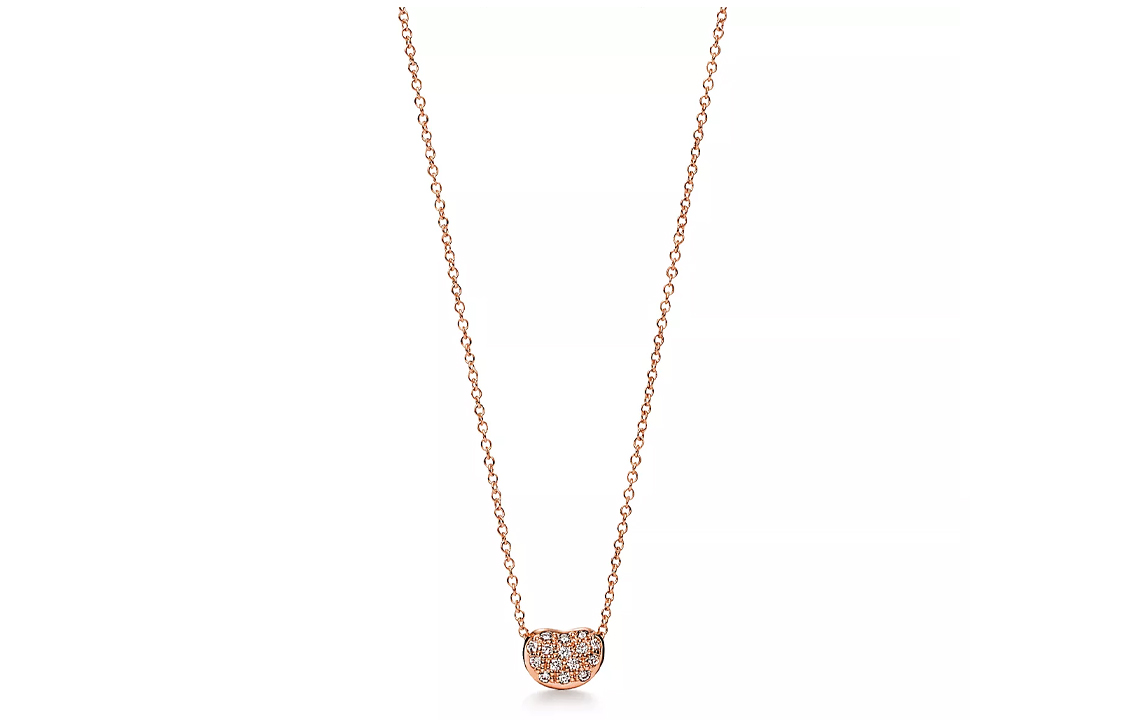 (Women) Tiffany & Co. Bean Design Rose Gold Necklace for Women - Simple & Elegant 70880709