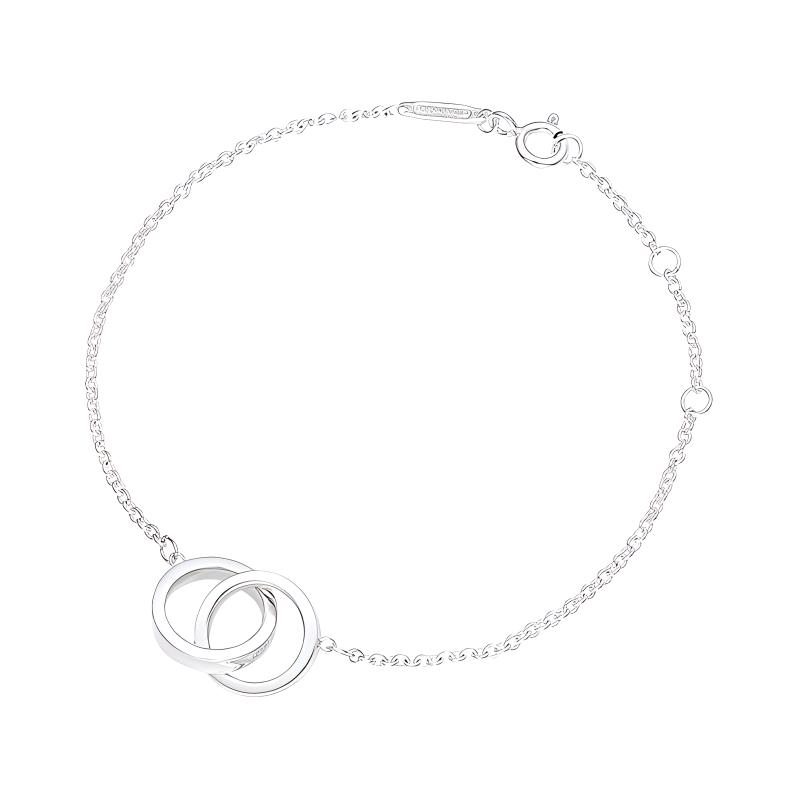 (Women) TIFFANY & CO. Black Clover 925 Silver Bracelet for Women - Minimalist Design. 35505903