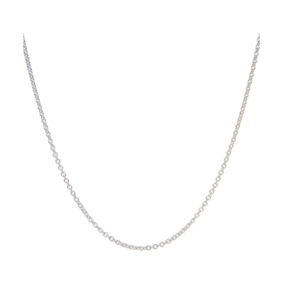 (Women) TIFFANY & CO. Chain Link Sterling Silver Necklace for Women - Elegant Design. 33484038