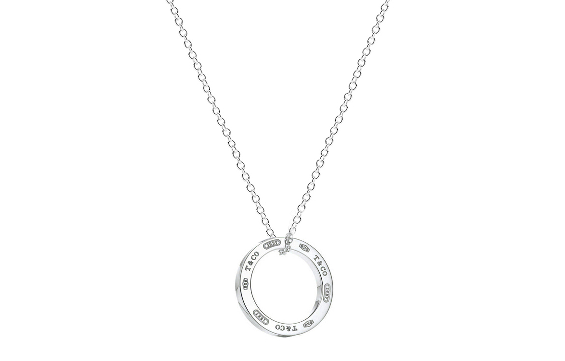 (Women) TIFFANY & CO. Circle Pendant Necklace 925 Silver for Women - Silver. 25049179