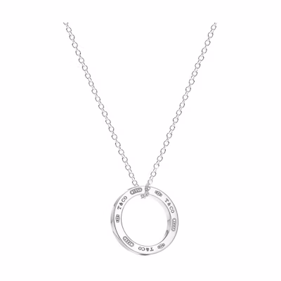 (Women) TIFFANY & CO. Circle Pendant Necklace 925 Silver for Women - Silver. 25049179