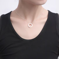 Purchase (W) TIFFANY & CO. 女士純銀圓形吊墜項鍊 925銀 - 銀色 25049179