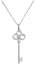 Buy (W) Tiffany & Co. 皇冠鑰匙吊墜項鍊 18K白金 女士銀色 GRP08178