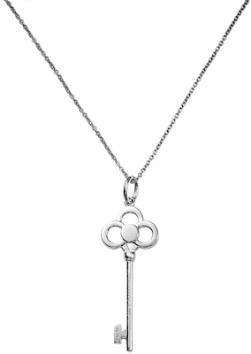(W) Tiffany & Co. 皇冠鑰匙吊墜項鍊 18K白金 女士銀色 GRP08178 Lookbook (W) Tiffany & Co. 皇冠鑰匙吊墜項鍊 18K白金 女士銀色 GRP08178