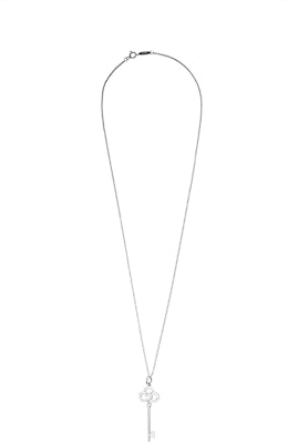 (W) Tiffany & Co. 皇冠鑰匙吊墜項鍊 18K白金 女士銀色 GRP08178 Shop (W) Tiffany & Co. 皇冠鑰匙吊墜項鍊 18K白金 女士銀色 GRP08178