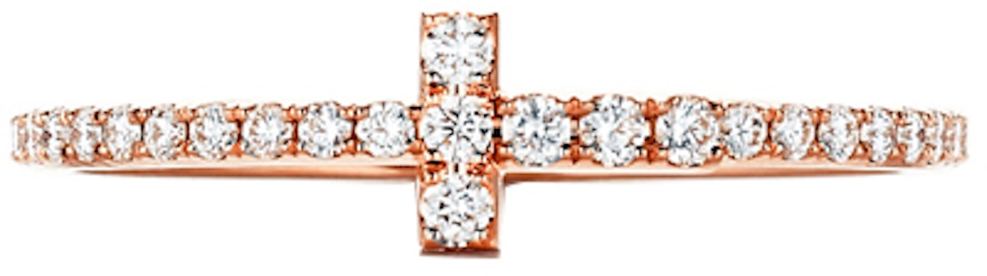 (W) Tiffany & Co. Cincin Salib Berlian 18K Rose Gold. GRP08658 Order (W) Tiffany & Co. Cincin Salib Berlian 18K Rose Gold. GRP08658