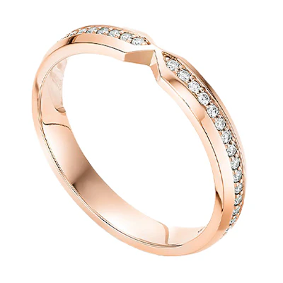 (Women) Tiffany & Co. Diamond Nest Narrow Band 18K Rose Gold Ring. 62984503