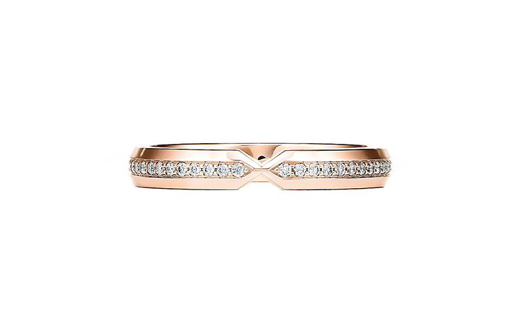 (Women) Tiffany & Co. Diamond Nest Narrow Band 18K Rose Gold  Ring. 62984503 圖 4