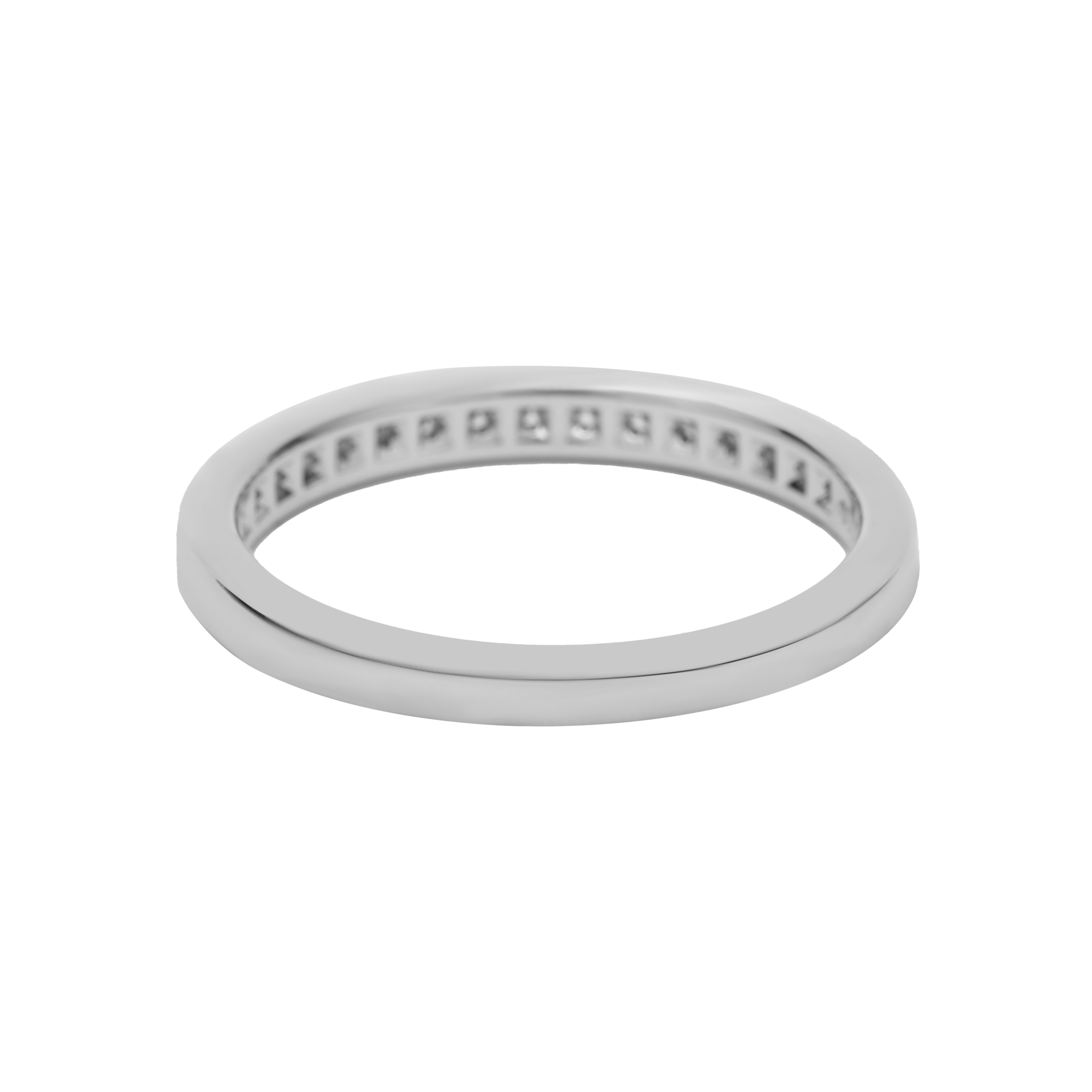 Lookbook (W) 티파니앤코 다이아몬드 플래티넘 여성용 웨딩 반지. GRP01827