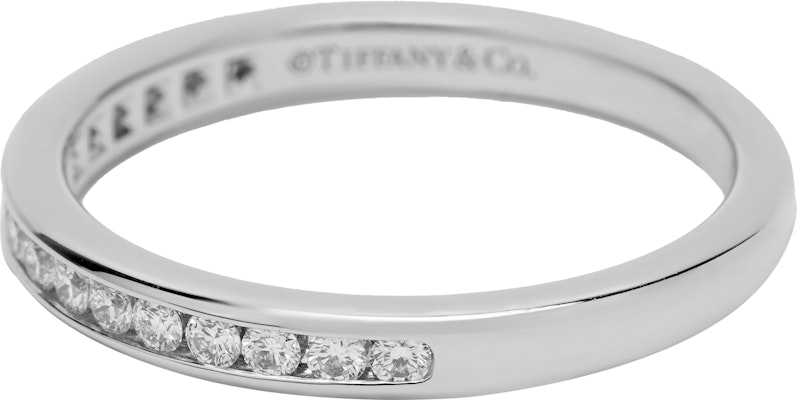 (W) 티파니앤코 다이아몬드 플래티넘 여성용 웨딩 반지. GRP01827 Shop (W) 티파니앤코 다이아몬드 플래티넘 여성용 웨딩 반지. GRP01827