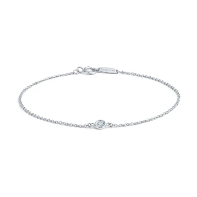 (Women) Tiffany & Co. Diamonds by the Yard Platinum Diamond Bracelet Silver 60099277