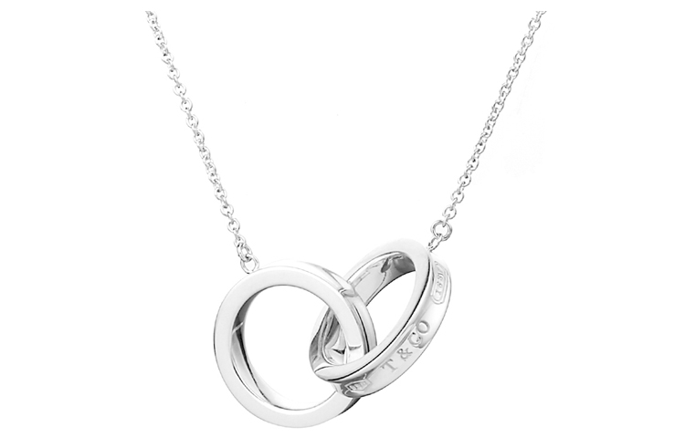 (Women) TIFFANY & CO. Double Ring 925 Silver Necklace for Women - Silver. 22992139,37469017,30319575 圖 2