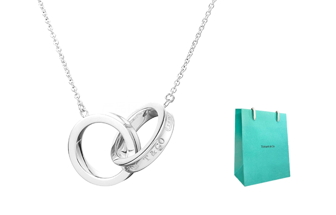 Order (W) Tiffany & Co. 女士925純銀雙環吊墜項鍊 22992139