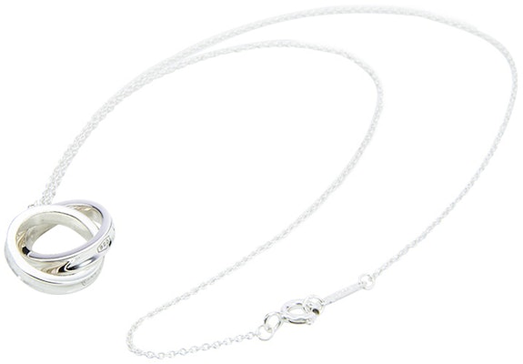 (W) Tiffany & Co. 女士925純銀雙環吊墜項鍊 22992139 Shop (W) Tiffany & Co. 女士925純銀雙環吊墜項鍊 22992139