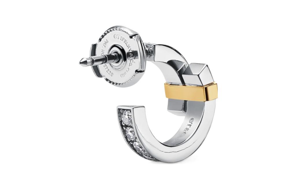 (Women) TIFFANY & CO. Edge Series 18K Gold Letter Earrings for Women. 70919893 圖 4