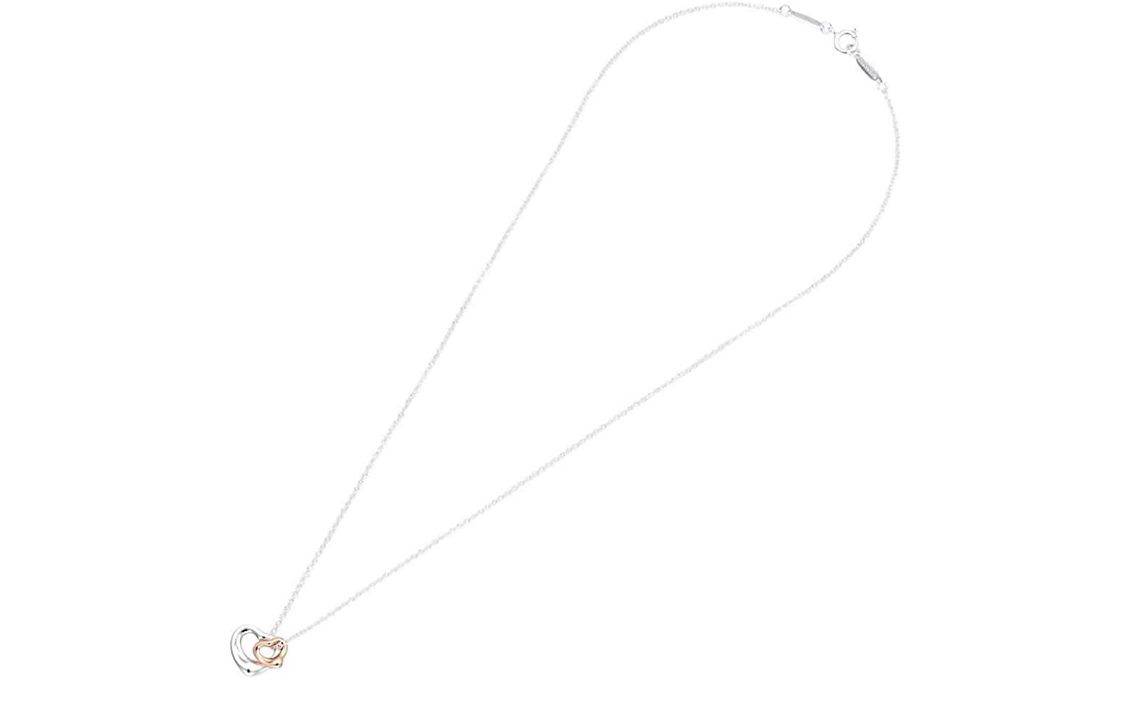 (Women) Tiffany & Co. Elsa Peretti 18K Rose Gold Double Heart Necklace Women. 60991588 圖 4