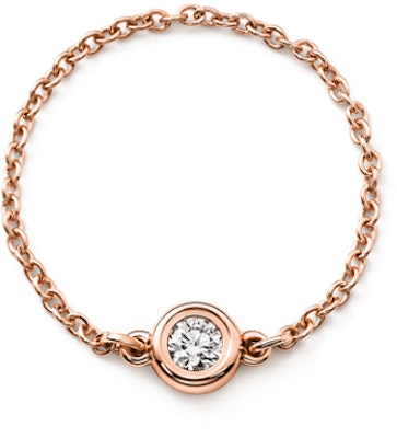 (W) TIFFANY & CO. Elsa Peretti® 鑽石項鍊 18K玫瑰金戒指 女款 GRP06407 Lookbook (W) TIFFANY & CO. Elsa Peretti® 鑽石項鍊 18K玫瑰金戒指 女款 GRP06407