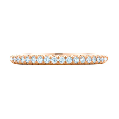 (Women) TIFFANY & CO. Elsa Peretti® Soleste Diamond 18K Rose Gold Ring for Women GRP07556