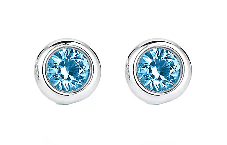 (Women) TIFFANY & CO. Elsa Peretti Aquamarine Threader 925 Silver Earrings for Women 25224892 圖 2