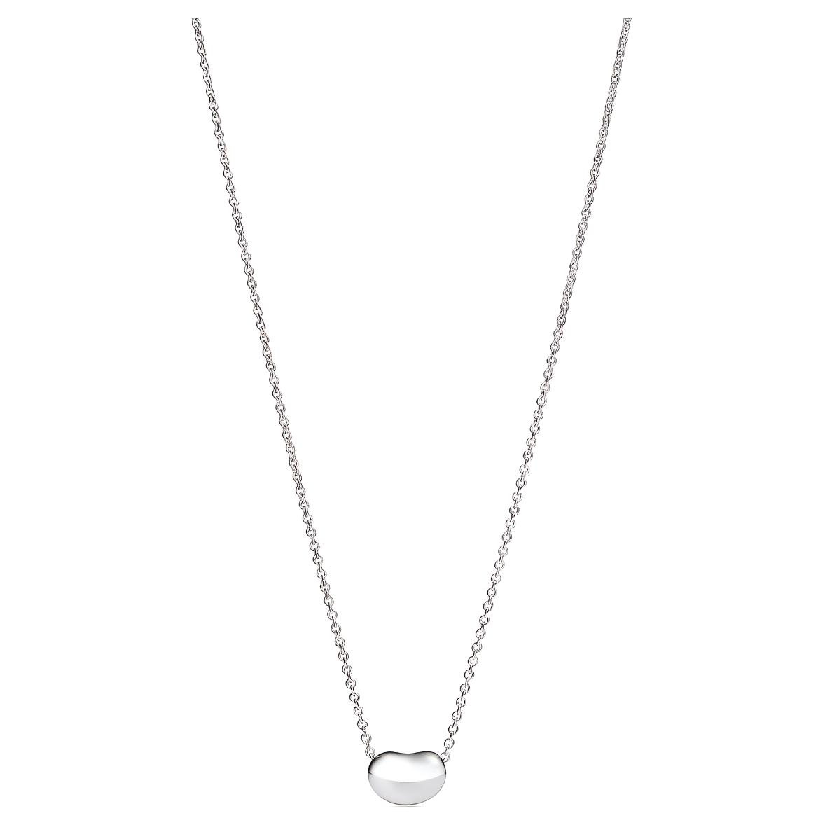 (Women) Tiffany & Co. Elsa Peretti Bean Pendant 925 Silver Necklace for Women Silver. 25185129