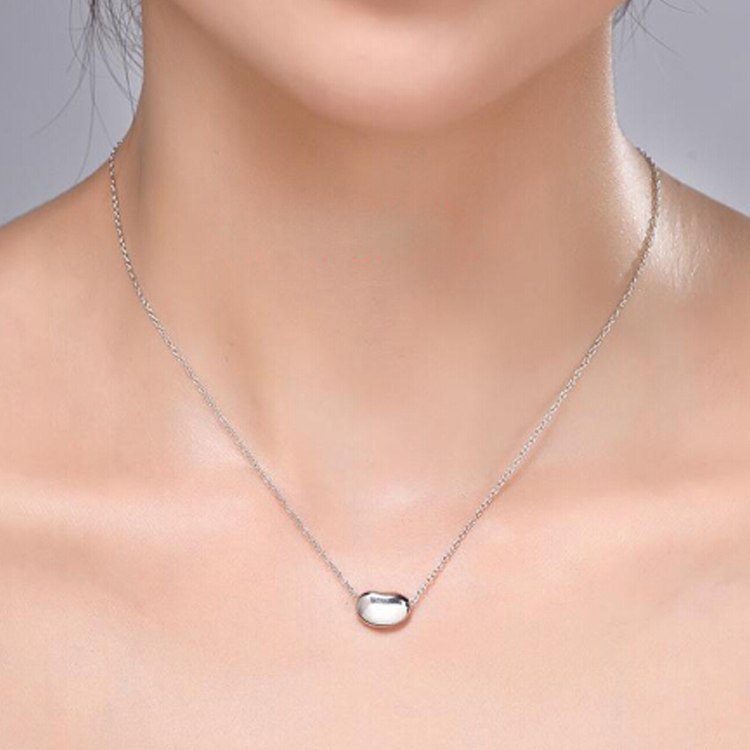 (Women) Tiffany & Co. Elsa Peretti Bean Pendant 925 Silver Necklace for Women Silver. 25185129 圖 4