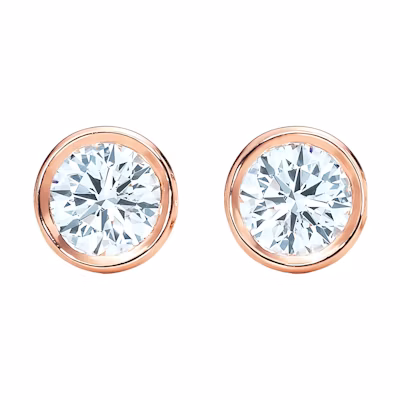 (Women) TIFFANY & CO. Elsa Peretti Diamonds by the Yard 18K Rose Gold Women’s Earrings GRP05171