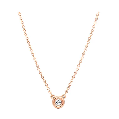 (Women) TIFFANY & CO. Elsa Peretti Diamonds by the Yard 18k Rose Gold Necklace Women 60017924