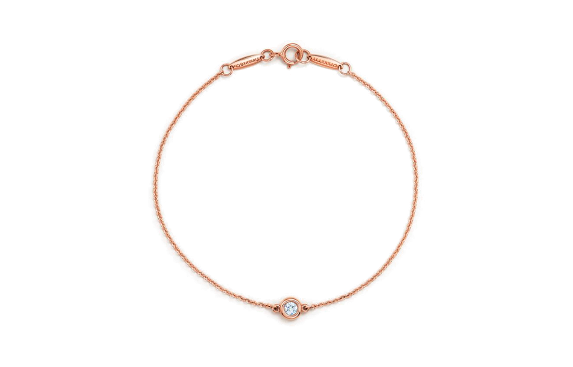 (Women) Tiffany & Co. Elsa Peretti Diamonds by the Yard 18K Rose Gold Diamond Bracelet 33943423