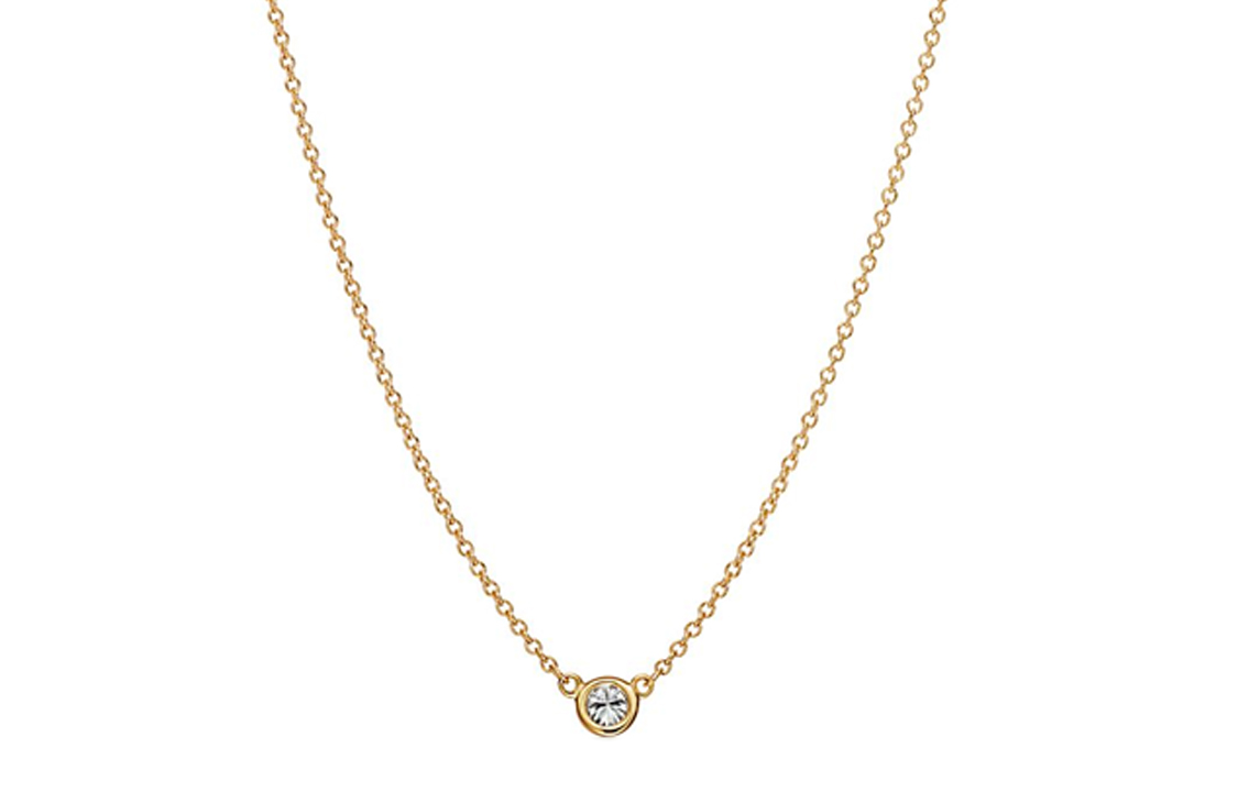 (Women) TIFFANY & CO. Elsa Peretti Diamonds by the Yard 18K Gold Diamond Necklace Women 60017889 圖 2