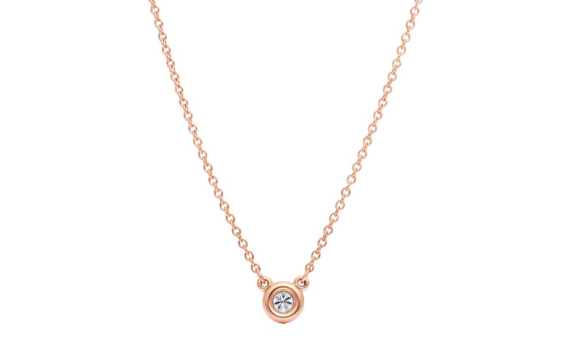 (Women) TIFFANY & CO. Elsa Peretti Diamonds by the Yard 18k Rose Gold Necklace Women 60017924 圖 2