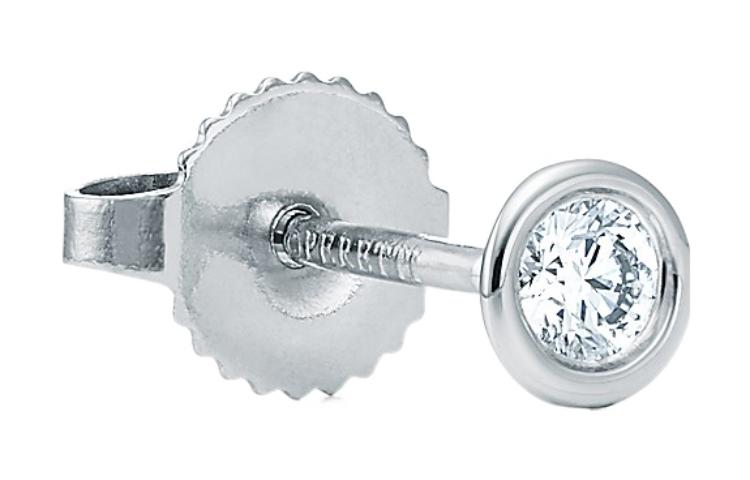 Lookbook (W) 蒂芙尼Elsa Peretti鑽石鉑金耳環 白款 GRP01656